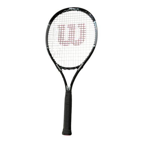 Vist Large View of Product Image Which is Used Wilson OS MAX Adult Tennis Racquet Black 4 3/8"