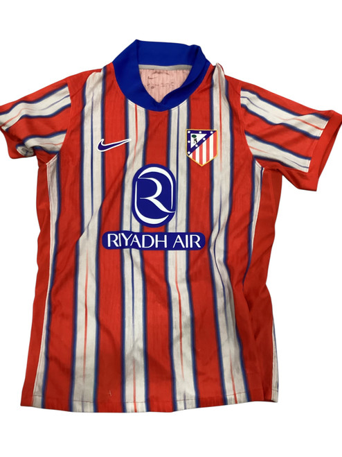 Vist Large View of Product Image Which is Used Nike ATHLICO MADRID SHIRT Soccer Top Adt Red And White 2X