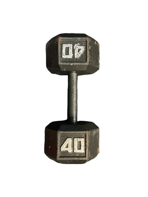 Vist Large View of Product Image Which is Used Hex Dumbbell (Each) 40 lb
