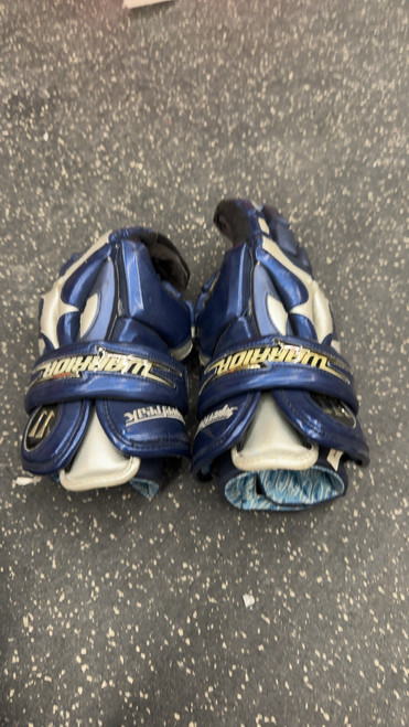 Vist Large View of Product Image Which is Used Warrior SUPER FREAK Lacrosse Gloves Mens Navy Blue LG