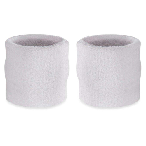 Vist Large View of Product Image Which is New Wristband Pair White, two white wristbands