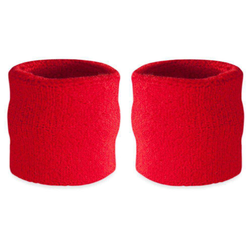 Vist Large View of Product Image Which is New Wristband Pair Red, two red wristbands