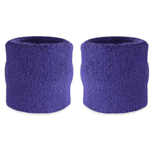 Vist Large View of Product Image Which is New Wristband Pair Purple, two purple wristbands