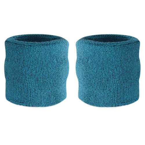 Vist Large View of Product Image Which is New Wristband Pair Teal, two teal wristbands