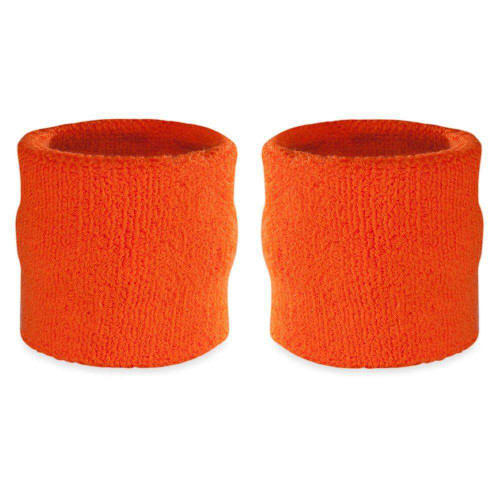 Vist Large View of Product Image Which is New Wristband Pair Orange, two orange wristbands