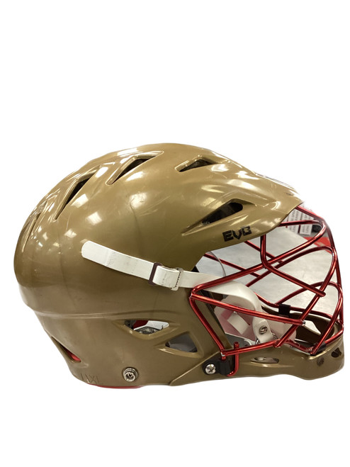 Vist Large View of Product Image Which is Used Warrior EVO Lacrosse Helmet Gold L/XL