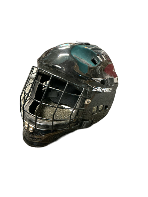 Vist Large View of Product Image Which is Used TEMPISH GOAL MASK St Hcky Goalie Helmet Adt Black Fits all