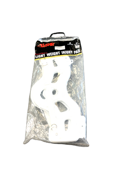 Vist Large View of Product Image Which is Used All-Star SHLD PADS INJURY PADS FB Shoulder Pads White Senior