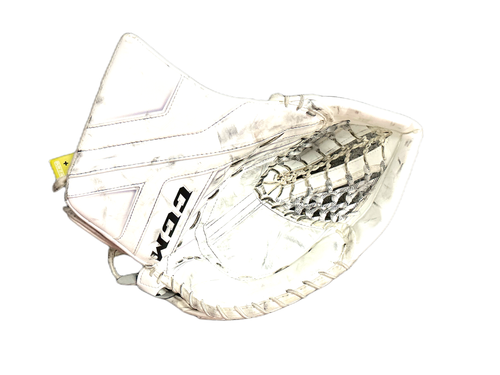Vist Large View of Product Image Which is Used CCM AXIS Senior Goalie Catcher White