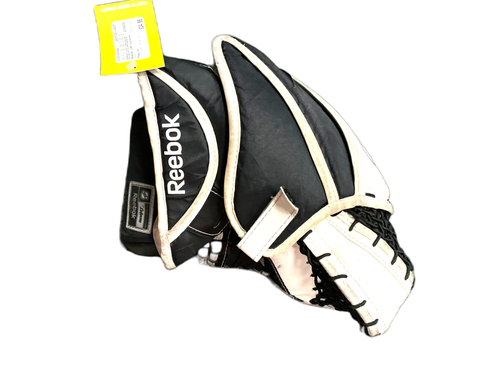 Vist Large View of Product Image Which is Used Reebok 14K Junior Goalie Catcher Black And White