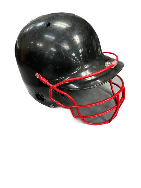 Vist Large View of Product Image Which is Used Schutt HELMET/CAGE Batting Helmet w/Mask Black One Size