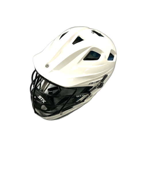Vist Large View of Product Image Which is Used Schutt STALLION 650 Lacrosse Helmet White MD