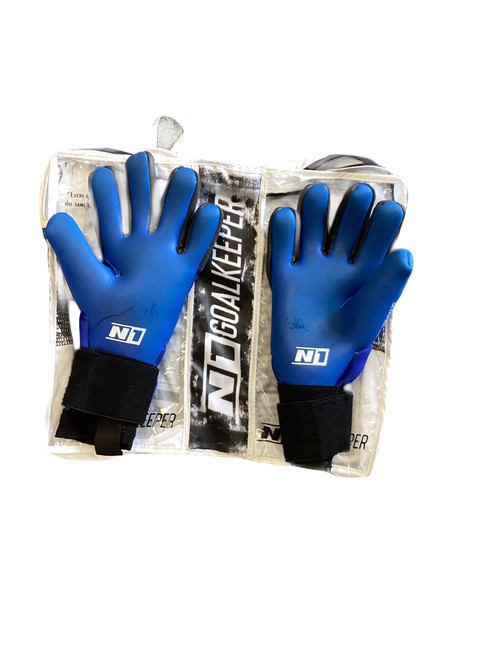 Vist Large View of Product Image Which is Used N1 GOALKEEPER GLOVE Soccer Goalie Gloves Navy Blue 8