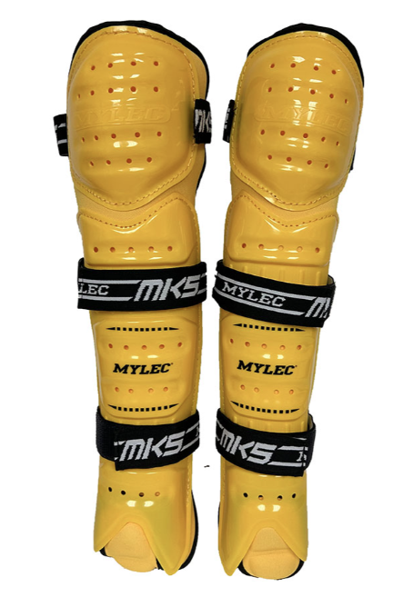 Vist Large View of Product Image Which is MK5 Shin Pad – Sport Gold -13 inch 