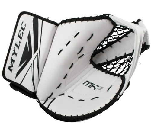 Vist Large View of Product Image Which is MK3 Goalie Glove – Youth  Worn on right hand 