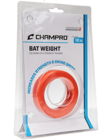 Vist Large View of Product Image Which is Champro Bat Weight 12oz Orange