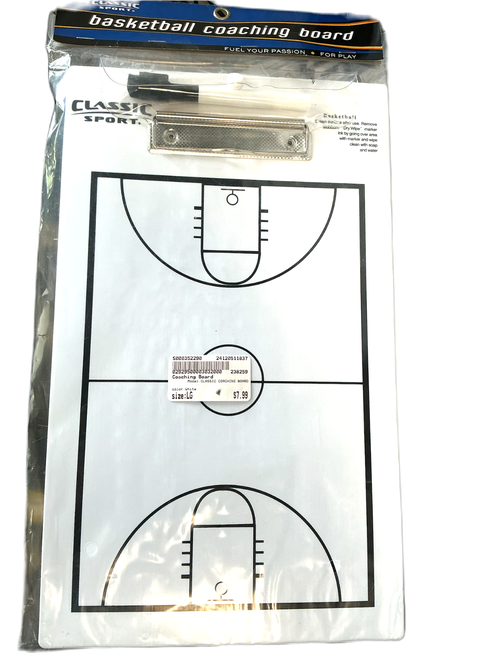 Vist Large View of Product Image Which is Used CLASSIC COACHING BOARD Basketball Other White LG