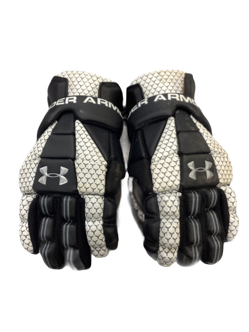 Vist Large View of Product Image Which is Used Under Armour LAX  SS GLOVES Lacrosse Gloves Mens Black LG
