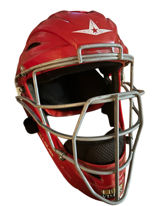 Vist Large View of Product Image Which is Used All-Star MVP2500 Catchers Mask Red