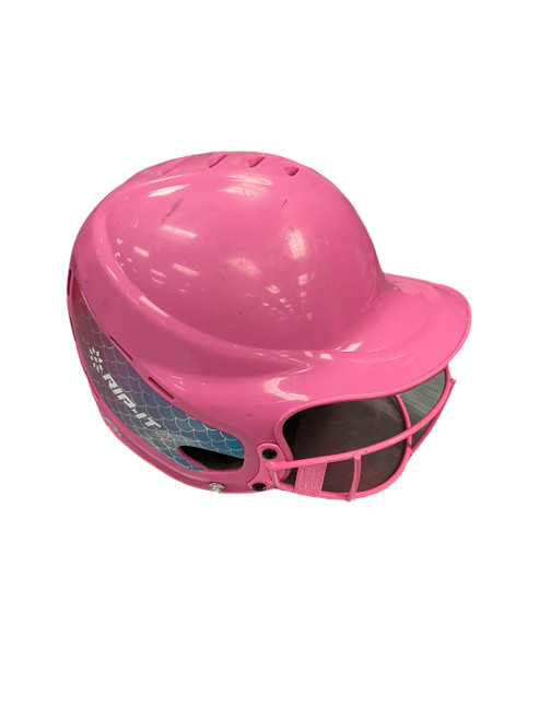 Vist Large View of Product Image Which is Used RIP-IT BATTING HELMET W/CAGE Batting Helmet w/Mask Pink One Size