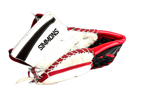 Vist Large View of Product Image Which is Used SIMMONS Senior Goalie Catcher White/Black/Red