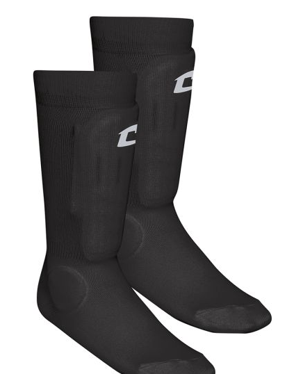 Vist Large View of Product Image Which is Black Size S/m -CHAMPRO SOCK STYLE SHIN GUARD SSG6