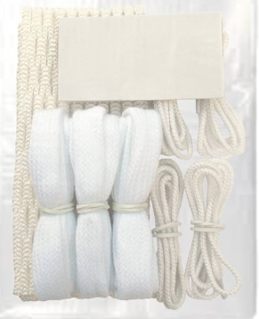 Vist Large View of Product Image Which is A&R Sports Major League Lacrosse Pro Mesh String Kit,White