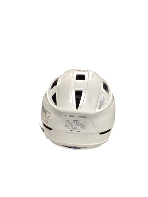 Vist Large View of Product Image Which is Used Cascade CPV R Lacrosse Helmet White MD