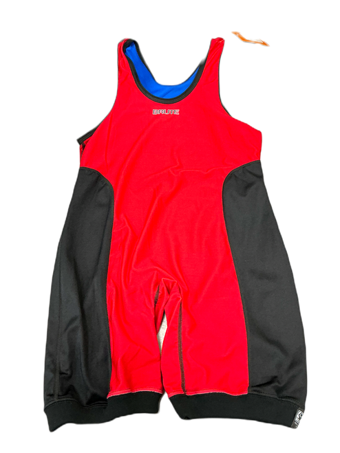 Vist Large View of Product Image Which is Used Brute Wrestling Singlet Red MD