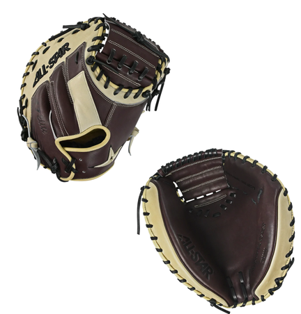 Vist Large View of Product Image Which is All-Star S7 Elite Pro Travel Fit CM5000-PTF Coffee 33” Baseball Catcher’s Mitt 