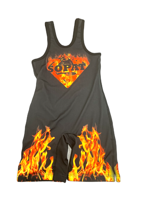 Vist Large View of Product Image Which is Used Adidas SINGLET SOPAT Wrestling Singlet Black MD