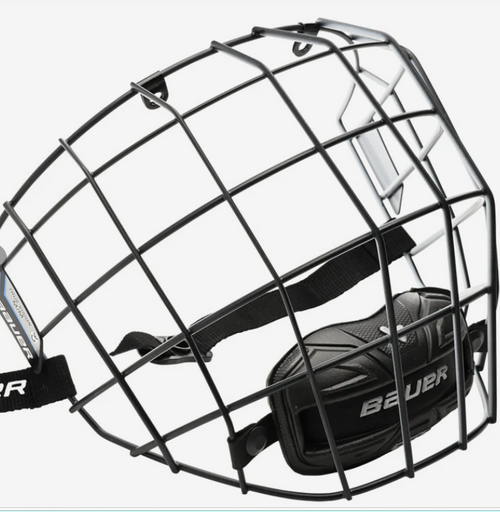 Vist Large View of Product Image Which is XS - Black/White Bauer II Helmet Cage
