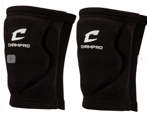 Vist Large View of Product Image Which is Black - Size Medium -Champro MVP Low Profile Knee Pads
