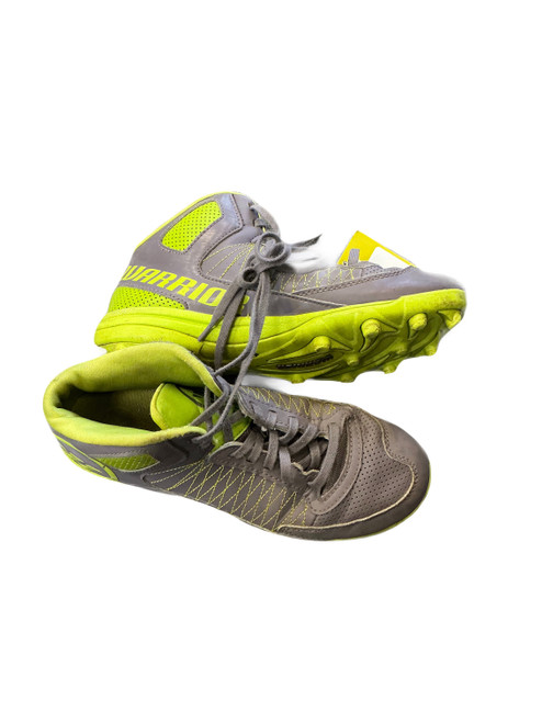 Vist Large View of Product Image Which is Used Warrior LAX Cleats Boys Grey Junior 05