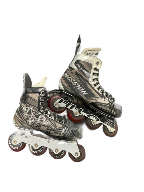 Vist Large View of Product Image Which is Used Mission NLS5 Roller Hockey Skates Black Junior 02