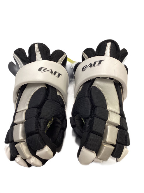 Vist Large View of Product Image Which is Used DeBeer GAIT Lacrosse Gloves Mens Black LG