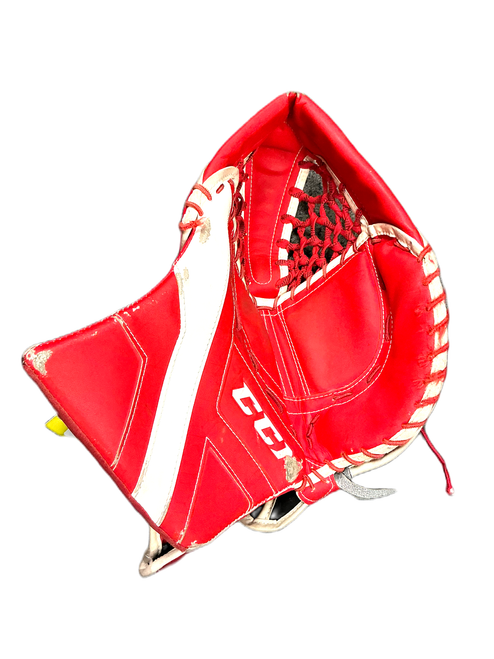 Vist Large View of Product Image Which is Used CCM AXIS 1.9 Senior Goalie Catcher Red
