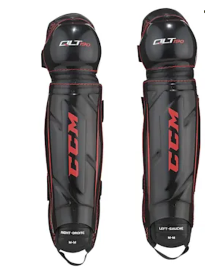 Vist Large View of Product Image Which is CCM Quicklite 190 Ball Hockey Shin Guard - Junior -Small/Medium