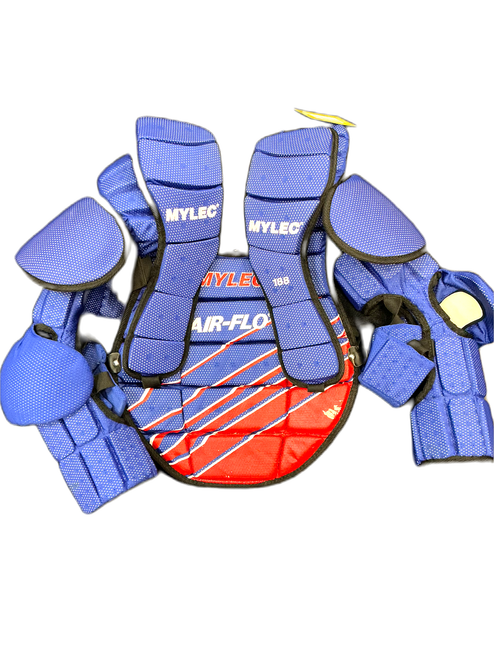 Vist Large View of Product Image Which is Used Mylec AIRFLO 188 Street Body Armor Royal Blue S/M