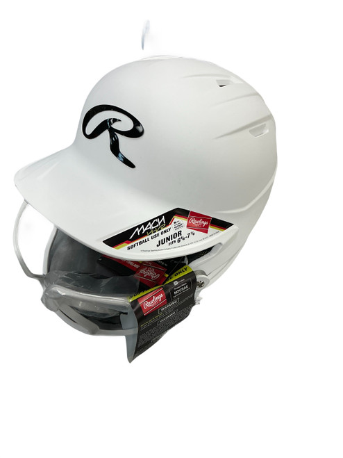 Vist Large View of Product Image Which is New Mach Hi-Viz Bating Helmet Jr