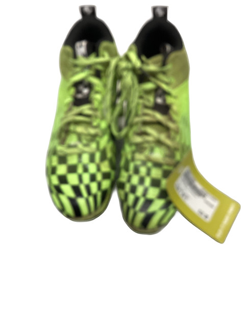 Vist Large View of Product Image Which is Used Under Armour Jr FB Cleats Neon Green Junior 04.5