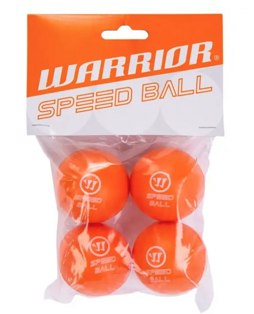 Vist Large View of Product Image Which is Warrior Mini Hockey Speed Ball - 4 Pack 
