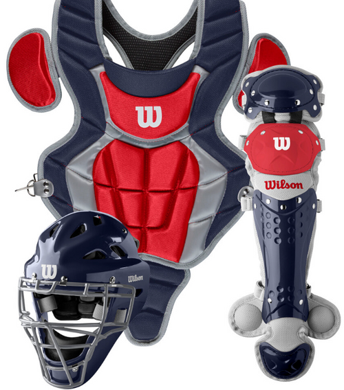 Vist Large View of Product Image Which is Wilson C200 Youth Baseball Catcher's Gear Kit