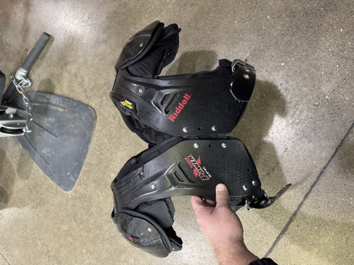 Vist Large View of Product Image Which is Used Riddell POWER SPK LB/FB FB Shoulder Pads Black XL