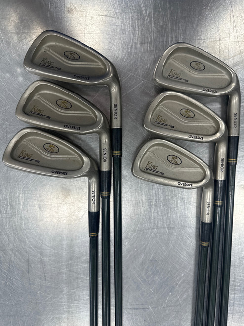 Vist Large View of Product Image Which is Used Cobra KING COBRA OVERSIZE SENIOR Mens Iron Set RH 4I-9I