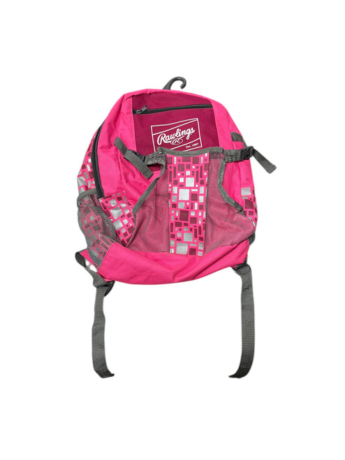 Vist Large View of Product Image Which is Used Rawlings TBALL PINK BB/SB Player Backpack Pink