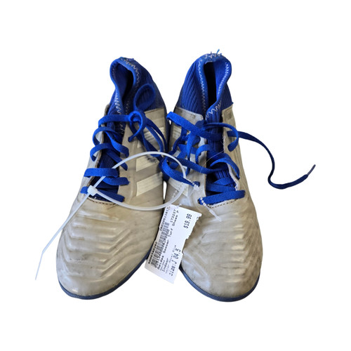 Vist Large View of Product Image Which is Used Adidas Soccer Turf Shoes Royal Blue Junior 04.5