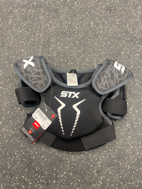 Vist Large View of Product Image Which is Used STX STALLION 75 NEW Lacrosse Shoulder Pads Black XXS