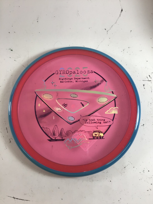 Vist Large View of Product Image Which is New Axiom PARTICLE PROTON PYRO Disc Golf Mid Range Pink 176g