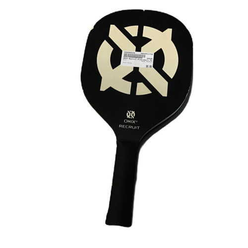 Vist Large View of Product Image Which is Used Onix RECRUIT Pickleball Racquet Black